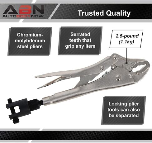 ABN Locking Pliers Slide Hammer Puller, 2.5lb - Swivel Grip Attachment for Nail, Bolt, Pin, Seal, CV Axle Removal Tool in Saudi Arabia
