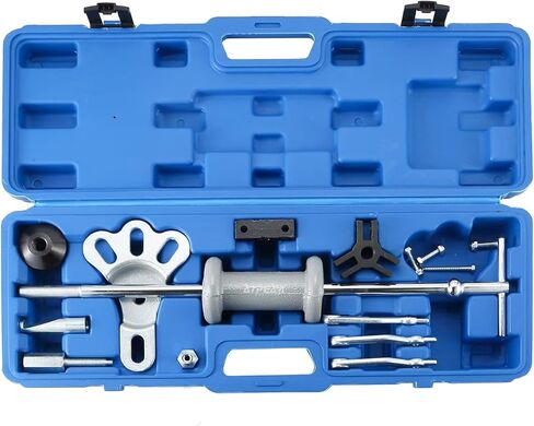 atpeam 16pcs الشريحة المطرقة دنت مجتذب مجموعة، 5lb الشريحة المطرقة المحور تحمل دنت المحور 2 3 الداخلية الخارجية والعتاد مجتذب مجموعة السيارات الجسم شاحنة إصلاح أخذت مجموعات in Saudi Arabia