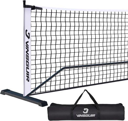 VINSGUIR Portable Pickleball Net, Pickleball Nets Designed for All Weather Conditions with Steady Metal Frame and Strong PE Net, Regulation Size Net with Carrying Bag in Kuwait