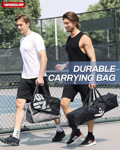 VINSGUIR Portable Pickleball Net, Pickleball Nets Designed for All Weather Conditions with Steady Metal Frame and Strong PE Net, Regulation Size Net with Carrying Bag in Kuwait