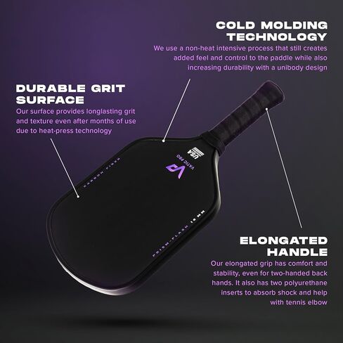Vatic Pro Prism Carbon Fiber 16mm - Foam Injected Walls - Includes Paddle Cover in Saudi Arabia