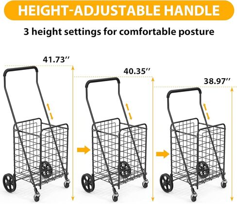 Handy Laundry Shopping Cart Liner, 14.7" X 13.2" X 20" Square Bottom, Fits Standard Shopping Cart, Cover and Adjustable Straps for Easy Secure Attachment, Made from Waterproof Material, Black in Kuwait