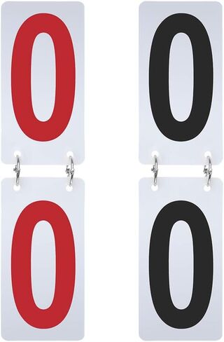 2 Sets Tennis Score Keeper, 2.5 x 5 Inch, 0-9 Double Sides, Flip Plastic Number Cards in Kuwait