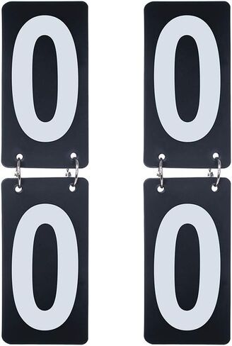 2 Sets Tennis Score Keeper, 2.5 x 5 Inch, 0-9 Double Sides, Flip Plastic Number Cards in Kuwait