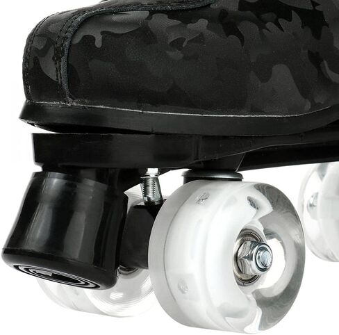 Risup Roller Skates للنساء والرجال، أحذية عالية الجودة من جلد البقر، زلاجات دوارة كلاسيكية بصف مزدوج، زلاجات دوارة بأربع عجلات للرجال والبنات للجنسين، عيد الميلاد in Kuwait
