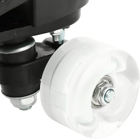 زلاجات دوارة من XUDREZ زلاجات دوارة عالية الجودة من الجلد الناعم قابلة للتعديل، زلاجات دوارة بأربع عجلات، زلاجات دوارة لامعة ممتعة للبالغين، الأولاد، البنات in Kuwait