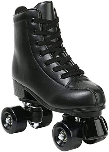 MAOWAO Roller Skates Women, Outdoor High Top PU Leather Women Roller Skates, Adjustable Indoor Double Row Skates for Beginner Adults Girls Men with Carry Bag in Saudi Arabia