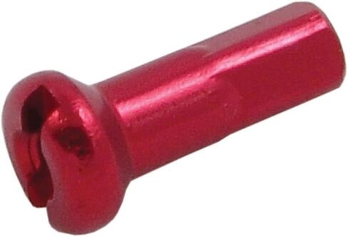 حلمة دراجة من الألومنيوم مقاس 14 مقاسًا - حقيبة بها 50 قطعة (أحمر) in Kuwait