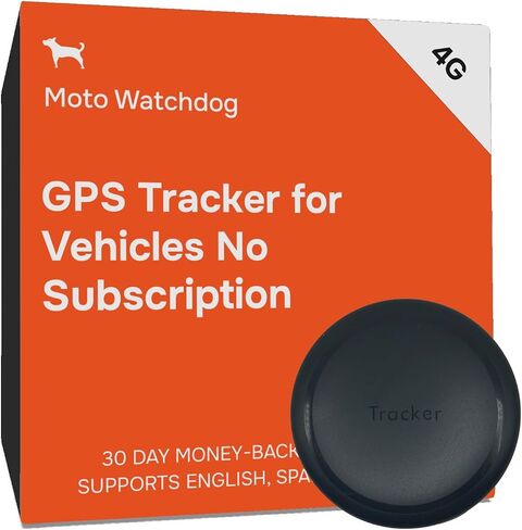 GPS Tracker for Vehicles No Monthly Fee, No Subscription, SIM and Data Included, 4G, Vehicle Location, Trip History, Alerts, GeoFence, USA Developed, Mini Magnetic Portable, Moto Watchdog in Saudi Arabia