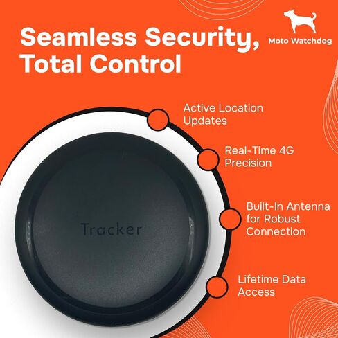 GPS Tracker for Vehicles No Monthly Fee, No Subscription, SIM and Data Included, 4G, Vehicle Location, Trip History, Alerts, GeoFence, USA Developed, Mini Magnetic Portable, Moto Watchdog in Saudi Arabia
