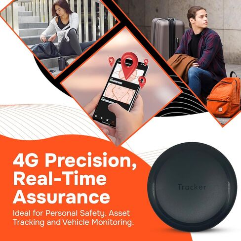 GPS Tracker for Vehicles No Monthly Fee, No Subscription, SIM and Data Included, 4G, Vehicle Location, Trip History, Alerts, GeoFence, USA Developed, Mini Magnetic Portable, Moto Watchdog in Saudi Arabia