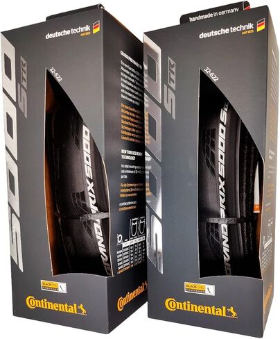 Continental Grand Prix 5000 S TR 700x32 Black - Tubeless Ready - Pack of 2 Tires in Saudi Arabia
