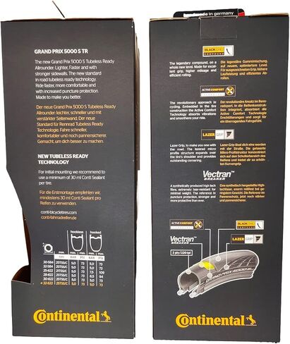 Continental Grand Prix 5000 S TR 700x32 Black - Tubeless Ready - Pack of 2 Tires in Saudi Arabia