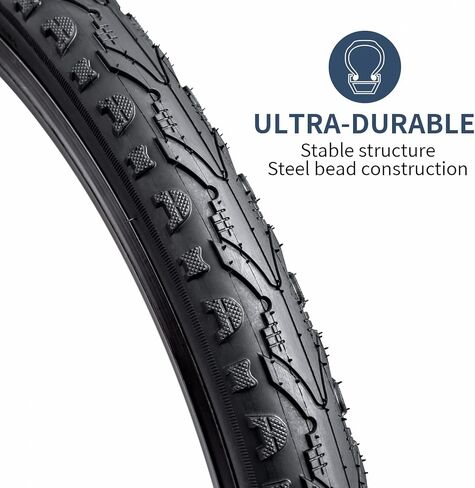 YunSCM 24" Bike Tires 24x1.75/47-507and 24" Bike Tubes Schrader Valve with 2 Rim Strips Compatible with 24 x 1.65 24x1.70 24 x 1.75 24 x 1.80 Bike/Bicycle Tires and Tubes (AK-935) in Saudi Arabia