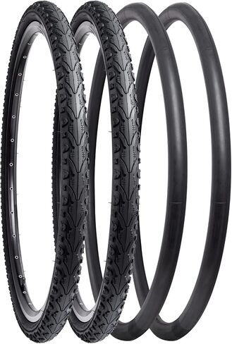 YunSCM 24" Bike Tires 24x1.75/47-507and 24" Bike Tubes Schrader Valve with 2 Rim Strips Compatible with 24 x 1.65 24x1.70 24 x 1.75 24 x 1.80 Bike/Bicycle Tires and Tubes (AK-935) in Saudi Arabia