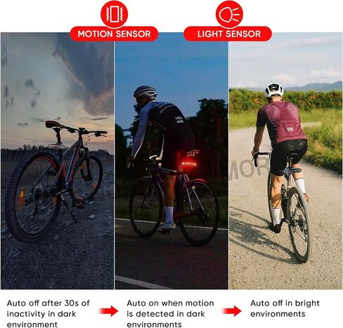 Bike Tail Light with Bike Turn Signals,Anti-Theft Bike Alarm with Wireless Remote Control,7Sensitivity Adjustable Level Electric Bell/Alarm Rear Bike Light for Bike Ebike,Black in Kuwait