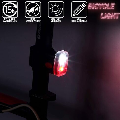 أضواء LED للجري الآمنة للعدائين، مصباح خلفي للدراجة قابل لإعادة الشحن عبر USB، مشبك على أضواء الجري القوية مع 5 أوضاع إضاءة وامضة للمشي وأضواء الكلب ليلاً وركوب الدراجات والمشي لمسافات طويلة للأطفال والحيوانات الأليفة in Kuwait