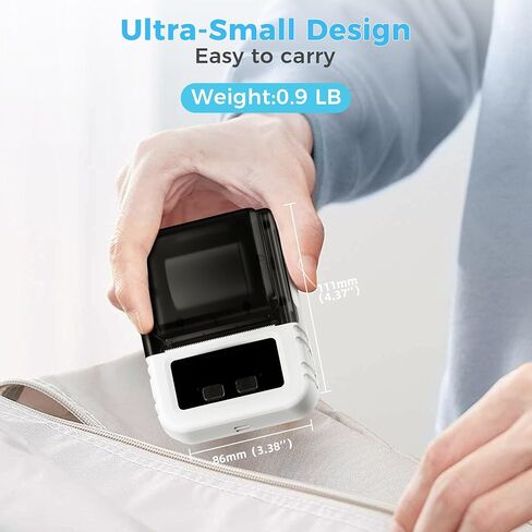 Phomemo M120 Label Maker- Barcode Printer Bluetooth Thermal Label Machine 2 Inch 50mm for Retail, QR Code, Small Business, Compatible with Android, iOS & PC, Black in Saudi Arabia