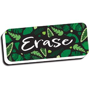 Ashley Productions Magnetic Whiteboard Eraser, Greenery with Erase, 2" x 5"