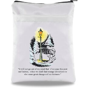 G2TUP Narnia Inspired Gift Narnia Lamp-Post Book Sleeve Literature Book Cover Bookish Gift Book Nerd Book Protector (changes of our fortunes BS)