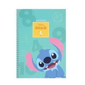 Stitch Half Line Spring Note - Cute 26 x 18.8 cm (10.2 x 7.4 in) Spiral Bound Notebook with Unique Half-Lined Pages, Durable Hardcover, Ideal for Writing & Drawing - Ideal for Students, Artists, Professionals & Journaling Enthusiasts (Mint)