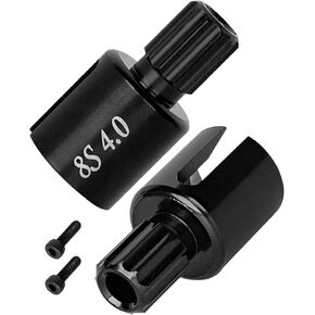 RC #45 Harden Steel Metal Drive Cup Upgrades Parts for X-Maxx XMAXX 1/5 8S RC Car.Black(2Pcs)