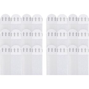 32 Pairs Picture Hanging Strips Heavy Duty, Picture Hangers Without Nails, Picture Hanger Damage Free No Nails Refill Adhesive Poster Strips
