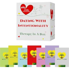 Dating with Intentionality (Dating&Married): 265 Conversation Starters - Therapy in a Box, Couples Card Game for Date Night, Married & Engaged Couples, Newlyweds, Adult Couples Games for Connection