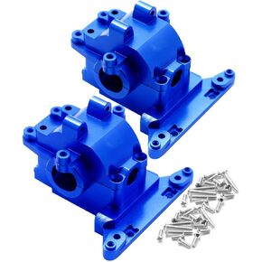 Alloy Differential Housing Bulkhead Front & Rear Upgrades for 1/18 LaTrax Teton Desert Prerunner Rally SST, Replace #7530 (Navy Blue)
