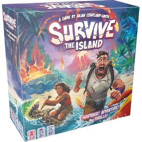 Survive The Island Board Game (2024 Edition) - Thrilling Escape Adventure with New Monsters! Fun Strategy Game for Kids & Adults, Ages 8+, 2-5 Players, 45 Minute Playtime, Made by Zygomatic