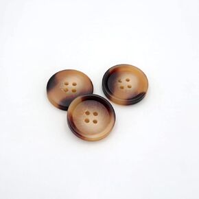 20/Set Resin Button Clothes Sewing Snaps Blazer Shirts 4 Holes Buttons (23mm, Black)