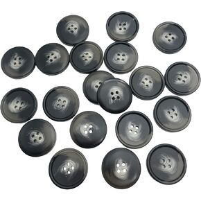 20PCS 1 1/5 Inch (30mm) Buttons Resin Buttons for DIY Sewing Tailor Crafts Coats Clothes (Brown) PT2650