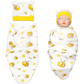 Reborn Baby Doll Swaddle Blanket for 17-22 Inch Reborn Baby Boys Girl Dolls Soft Cotton Blanket Carry Newborn Infants Dolls Bee Clothing Accessories