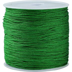 DanLingJewelry Approx 100yards/roll 0.8mm Dark Sea Green Nylon Beading String Macrame Cord for Bracelet Chinese Knotting Making