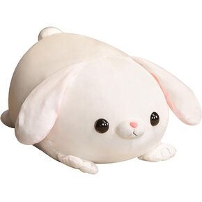Cute Plush Rabbit Plush Toy, Big Eared White Rabbit Plush Toy, Rabbit Plush Animal, Rabbit Plush Pillow, Birthday, Christmas, Children's Gift, Home Decoration (55CM=21.6IN)