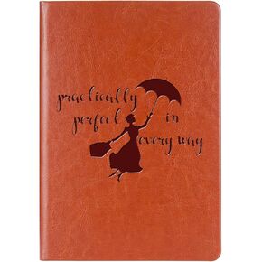 Mary Movie gift Leather Journal Notebook Poppin Umbrella Fans Gift Practically Perfect in Every Way Movie Inspired Gifts for Mary Fans (Perfect in every way)