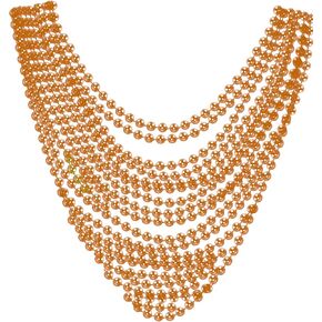 24 Pcs Mardi Gras Beads Necklaces Accessories Bulk Bead Necklace Costume Necklace for Parade Throws Party Christmas/Birthday/Valentines/Game Night Decor Favor Supplies