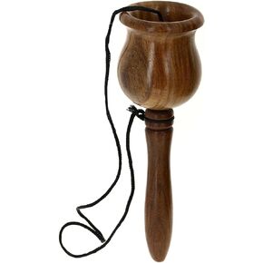 Wooden Ball & Cup Handcrafted Pottery Game