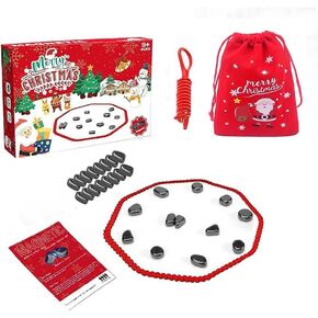 Magnetic Chess Game with Stones，Magnetic Chess,Multiplayer Magnet Board Game，Family Board Games Set - Christmas Games, Home Party Supplies