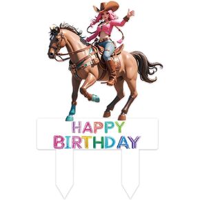 Cowgirl Cake Topper Cowgirl Birthday Party Decorations Western Cowgirl Cake Decorations Cowgirl Party Favors Supplies Horse Birthday Decorations For Girls Women Cowgirl Baby Shower Decorations