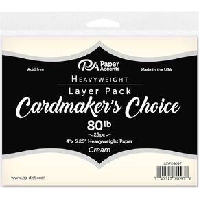Cardmakers Choice Card Layer 4x5.25 80lb CRM 25pc