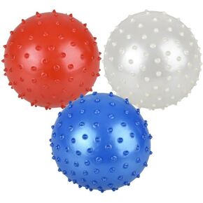 5" Colorful Inflatable Knobby Sensory Spiky Balls for Toddlers and Kids - Sold Deflated