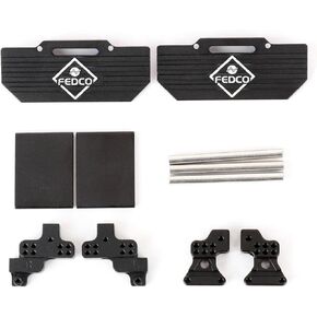 SCX24 Side Plate ESC Battery Tray with Shock Mount Shock Tower ESC Mount Chassis Post SCX24 Chassis Upgrade Parts for Axial SCX24 LCG Chassis Upgrades 1/24 RC Crawler