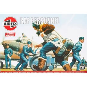 Airfix Mini Army Figures - A00747V RAF Personnel - Military Figurines, Plastic Soldiers for Adults & Children 14+, Sets Includes 48 Unpainted Soldier Toys - War Games Miniatures
