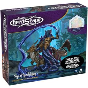 Renegade Game Studios Heroscape: Battle for The Wellspring Battle Box - Standard Edition | 2 Players, Ages 14 and up Contains 6 Miniatures, Terrain and Exclusive Wellspring Water Tiles!
