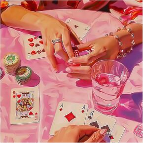 Sanjee Diamond Painting Kits for Adults, 5D DIY Pink Modern Diamond Art Kits for Beginners, Round Full Drill Diamond Dots Paintings Diamond Painting for Home Wall Decoration Gift, 12x12inch