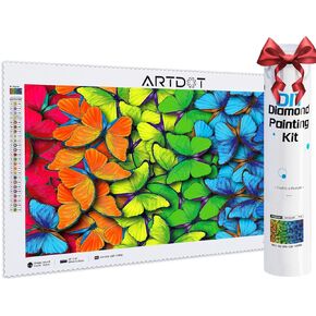 ARTDOT 5D Diamond Art Kits for Adults, Licensed Full Drill Diamond Painting Kits for Home Wall Decor, Gifts for Women Mom(13x26 Inches)