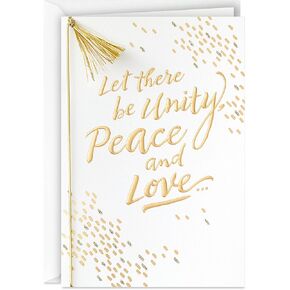 Hallmark Mahogany Boxed Christmas Cards, 12 Cards and Envelopes (Unity, Peace, Love)