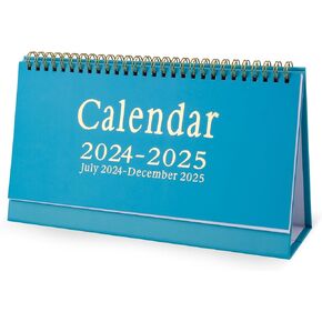 Desk Calendar, 2024-2025 Desk Calendar Medium Sized Desk Calendar Standing Flip Calendar for Desk Monthly Flip Desktop Calendar for School Home Office