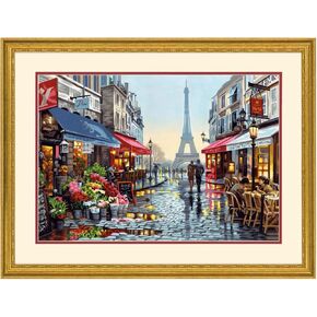 Dimensions Paris Flower Shop Paint by Numbers for Adults, 20'' W x 14'' L, Multi